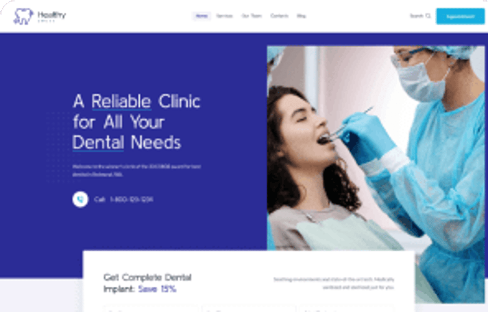 Healthy Smiles WordPress Theme - Gamma Demo