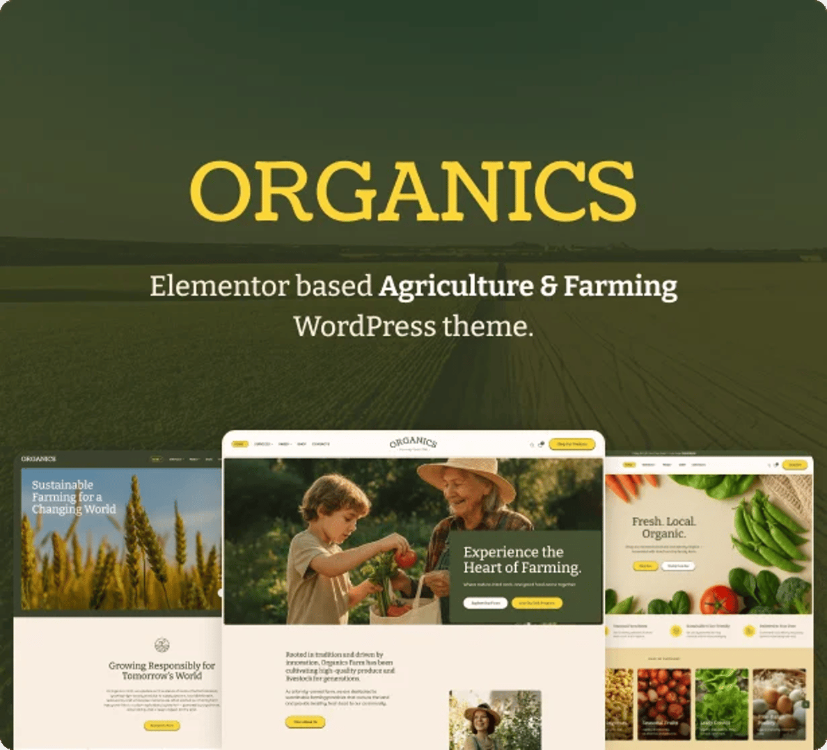 Organics - Agriculture & Food Farm WordPress Theme | CMSMasters studio