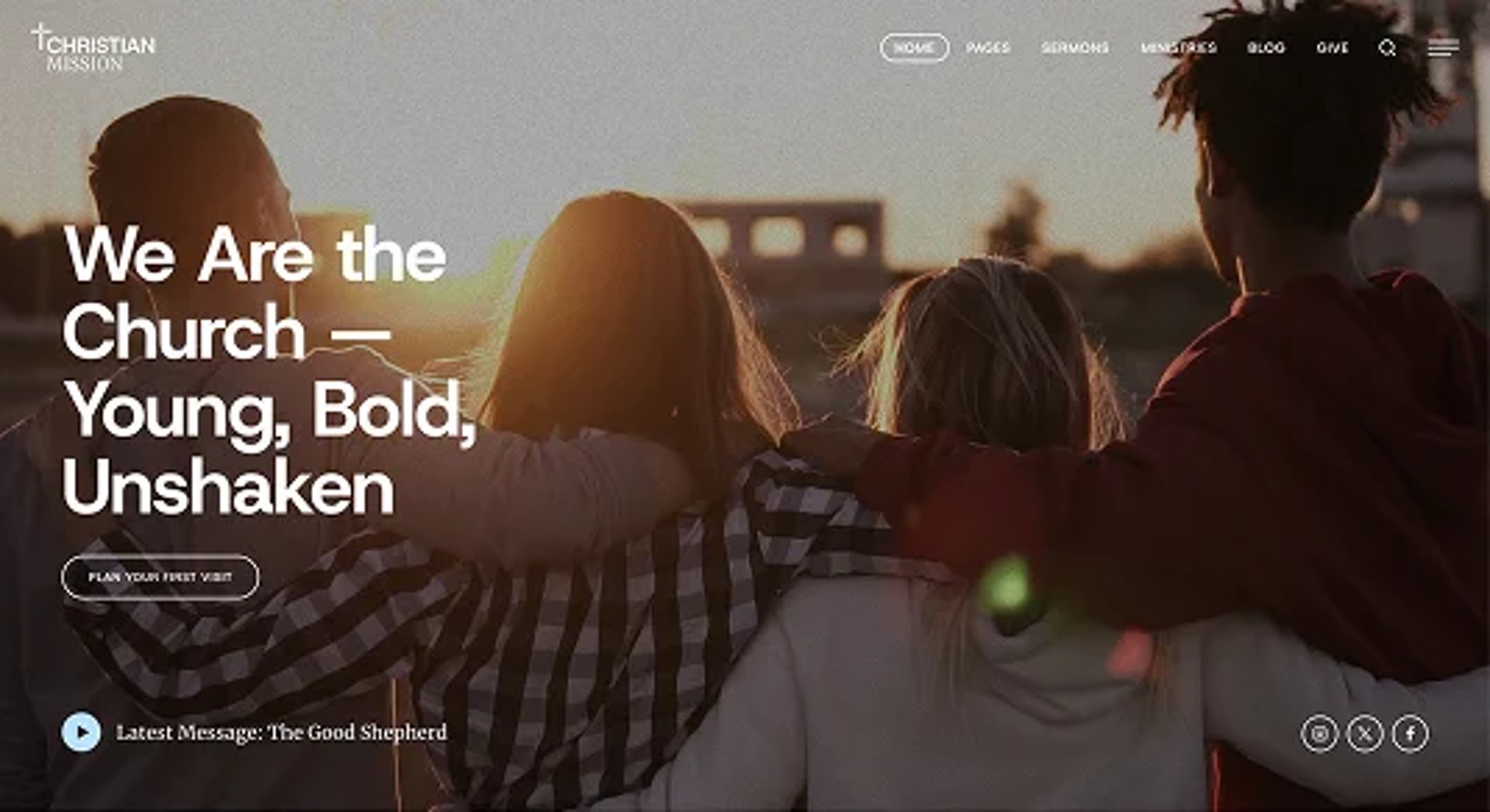 Christian Mission - Religious Events & Retreats Church WordPress Theme - Modern Church & Youth Ministry | CMSMasters studio