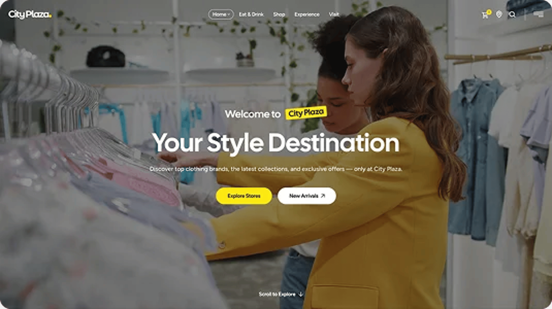 City Plaza - Entertainment Center & Shopping Mall WordPress Theme - Fashion Galleria | CMSMasters studio