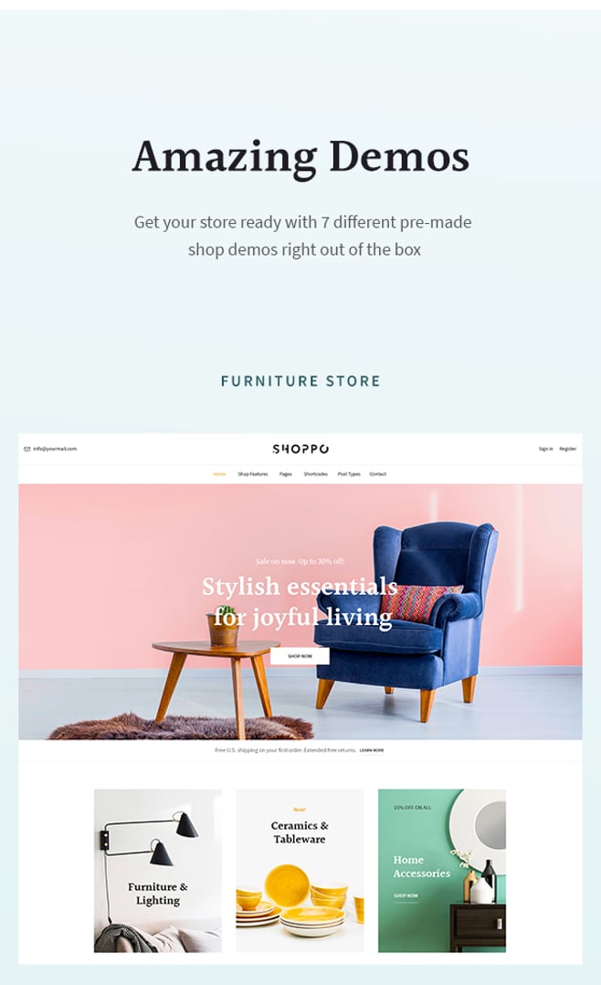 Shoppo - Multipurpose WooCommerce Shop Theme - Amazing Demos - Furniture Store | cmsmasters studio