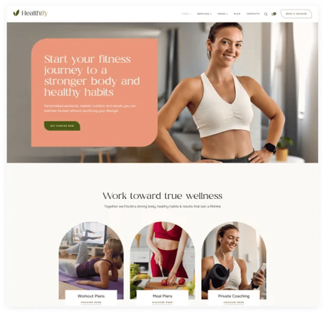 Healthify - Diet Recipes & Health Coaching WordPress Theme - Personal Fitness & Weight Loss Trainer | CMSMasters studio