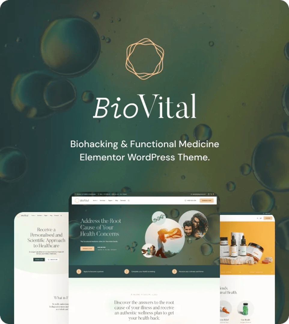 BioVital - Functional Medicine Doctor WordPress Theme | CMSMasters studio