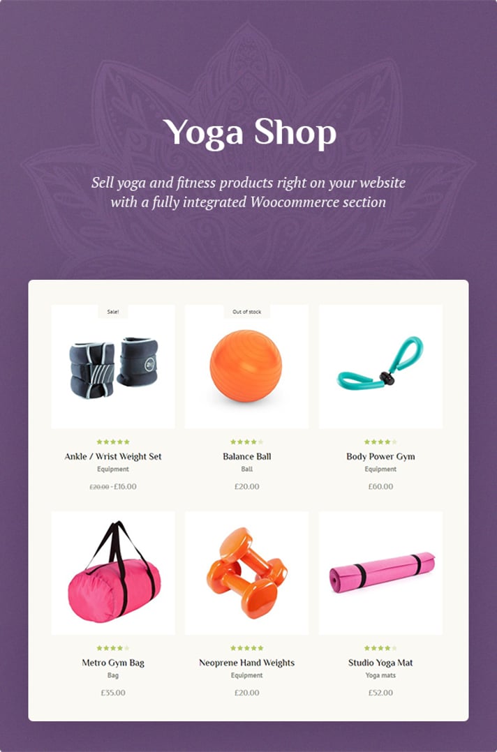 Do Yoga - Fitness Studio & Pilates Club WordPress Theme - Yoga Shop
