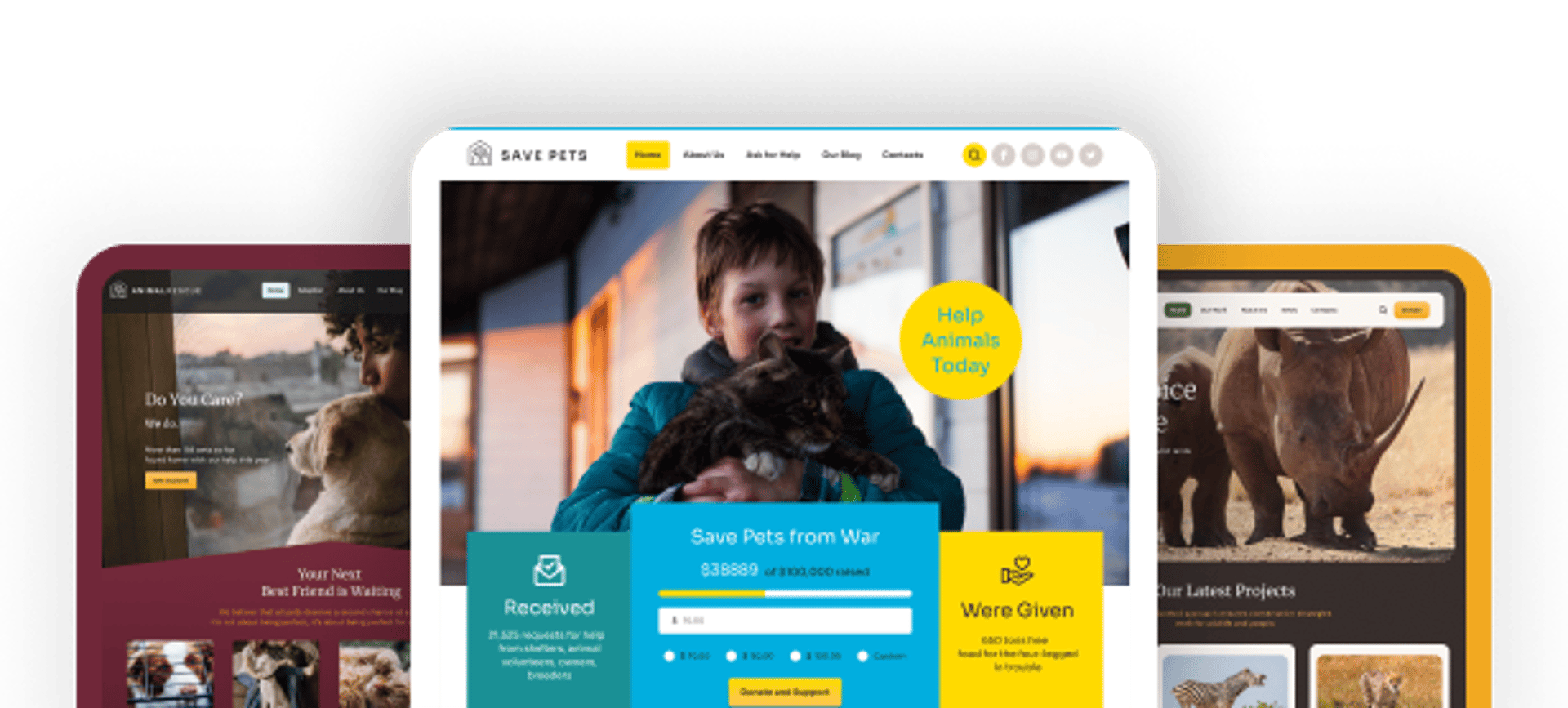 Animal Rescue - Shelter Charity WordPress Theme | Cmsmasters studio