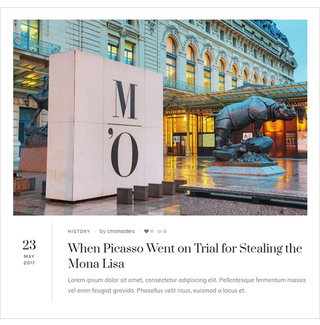 Galleria Metropolia - Art Museum & Exhibition Gallery Theme - Blog Styles