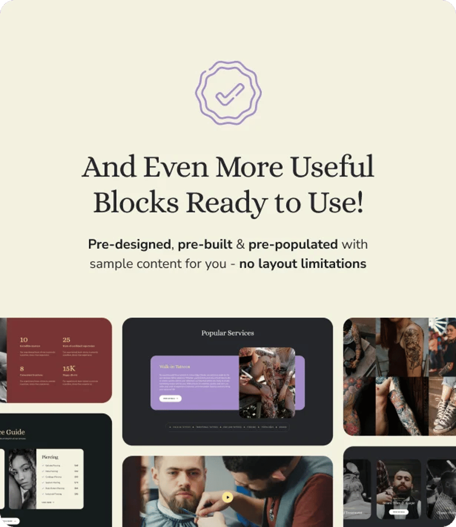 Urban Edge - Barbershop & Tattoo Studio WordPress Theme - Useful Blocks | CMSMasters studio