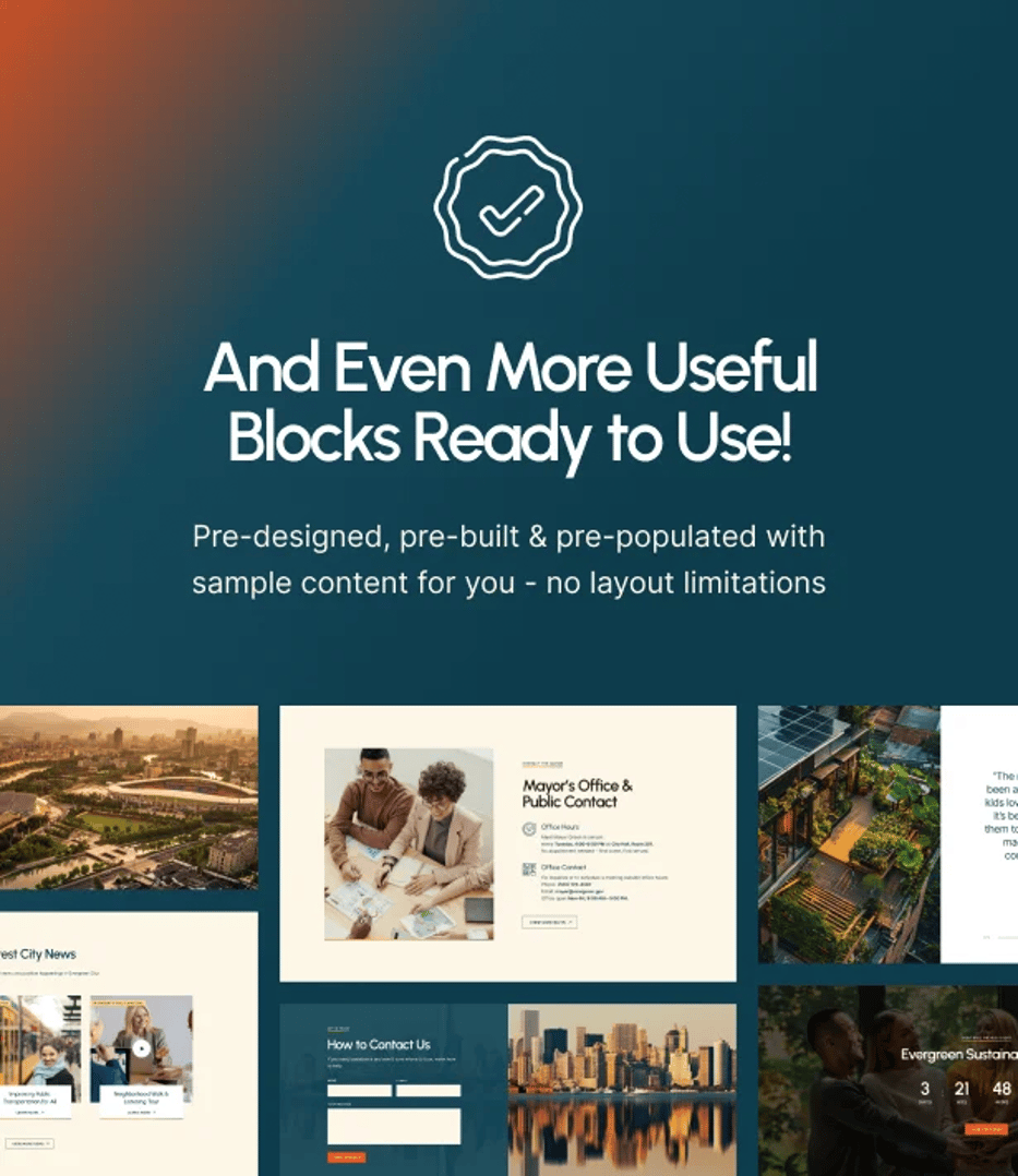 Town Hall - Municipal Portal & Local City Government WordPress Theme - Useful Blocks | CMSMasters studio