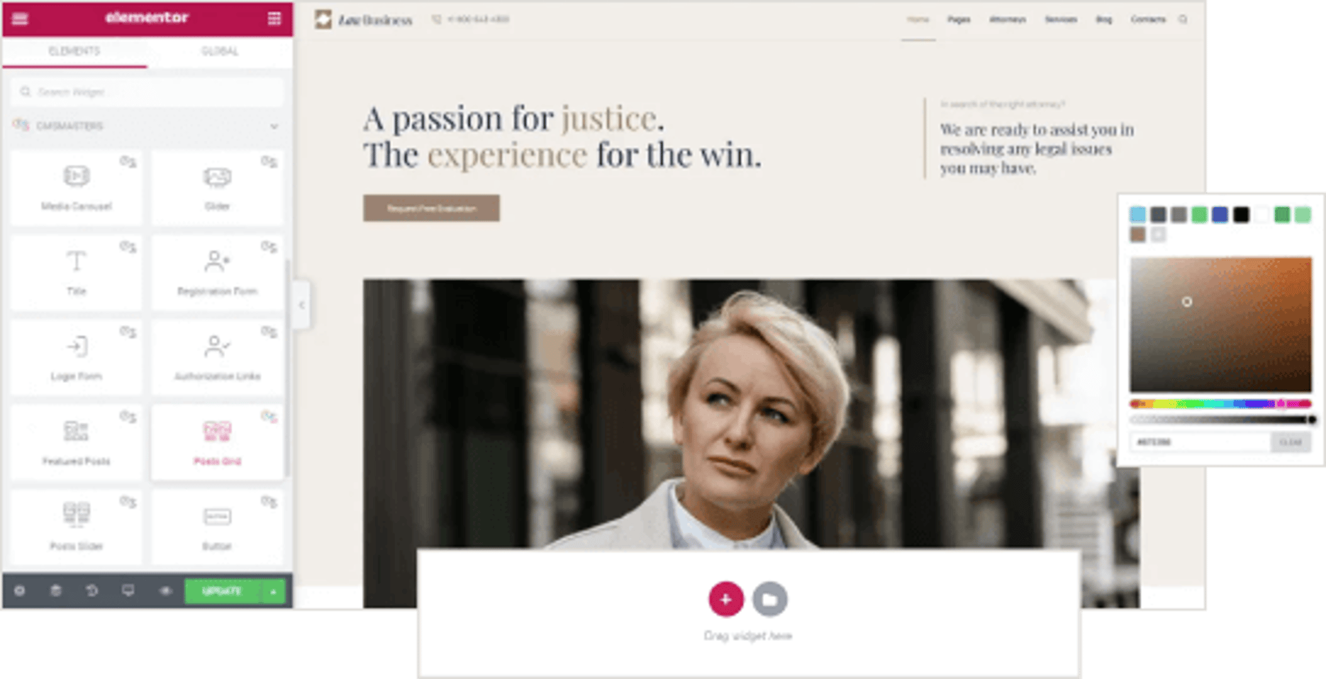 Picture of Legal Business - Attorney & Lawyer WordPress Theme - cmsmasters studio