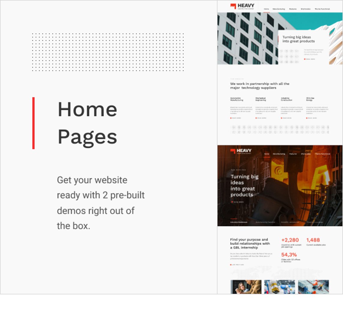 Heavy - Construction and Industrial WordPress Theme - Home Pages | cmsmasters studio