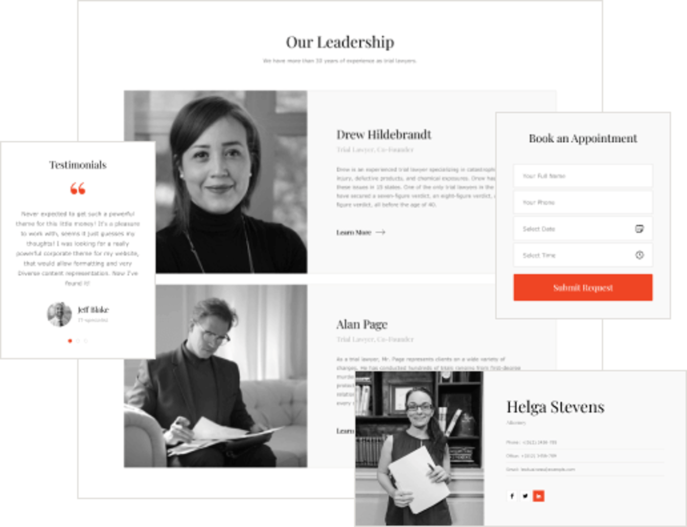 LawBusiness - Attorney & Lawyer WordPress Theme - Attorneys Profiles | Cmsmasters studio