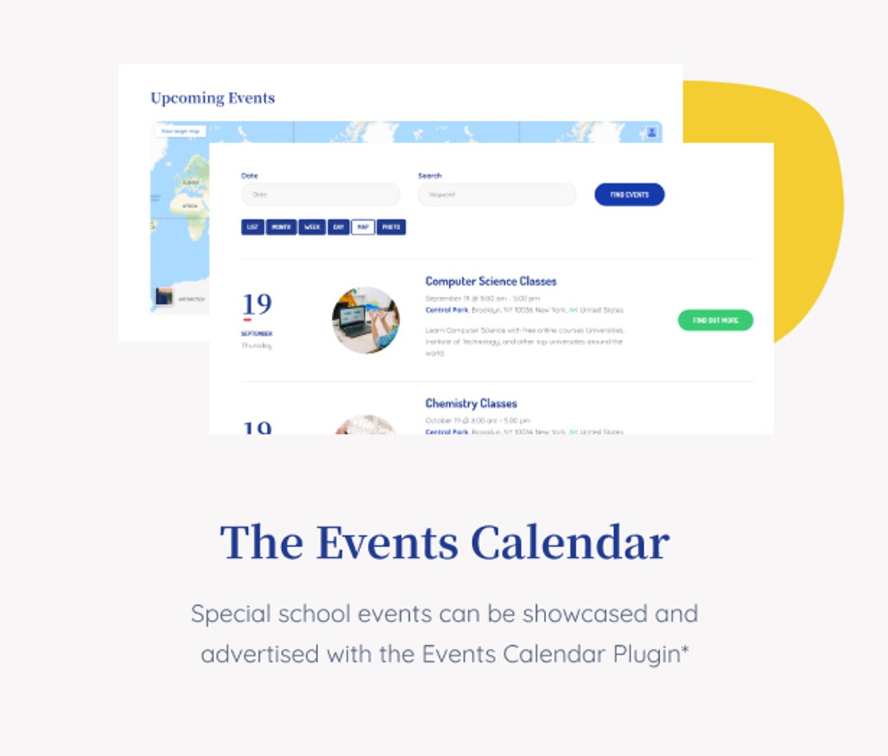 Ecole - Education & School WordPress Theme - The Events Calendar | cmsmasters studio