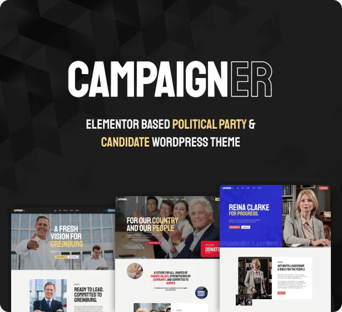 Campaigner - Political Candidate & Election WordPress Theme | CMSMasters studio