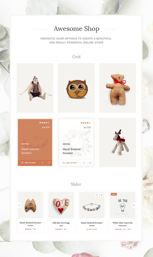 Handmade Shop – Handicraft Blog & Store Creative WordPress Theme - Awesome Shop