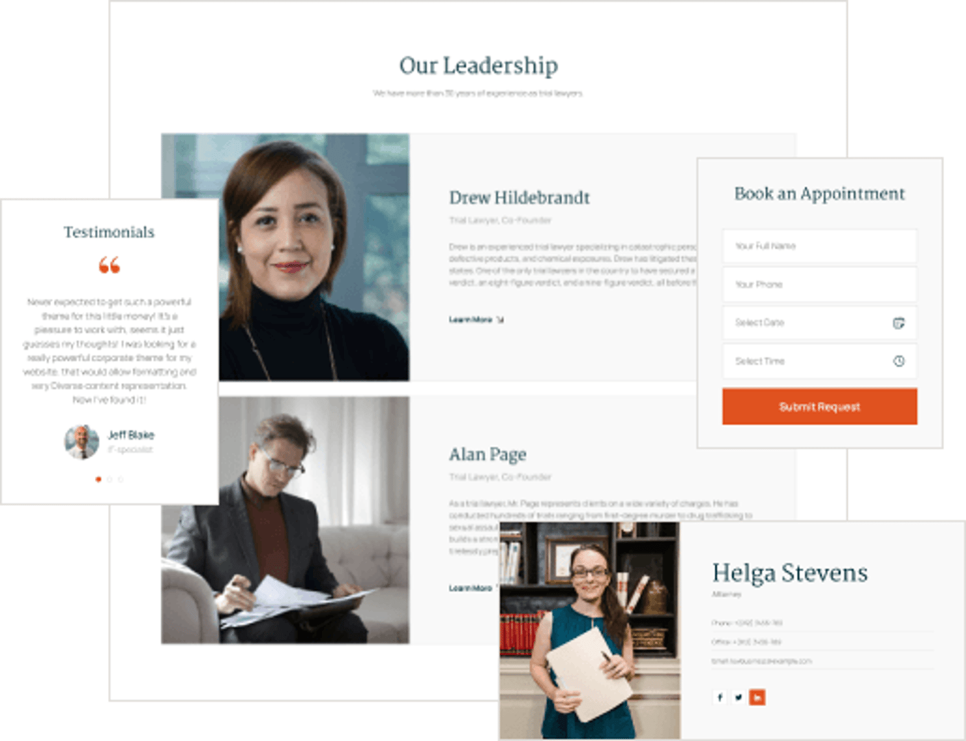 Legal Business - Attorney & Lawyer WordPress Theme - Attorneys Post Type | Cmsmasters studio