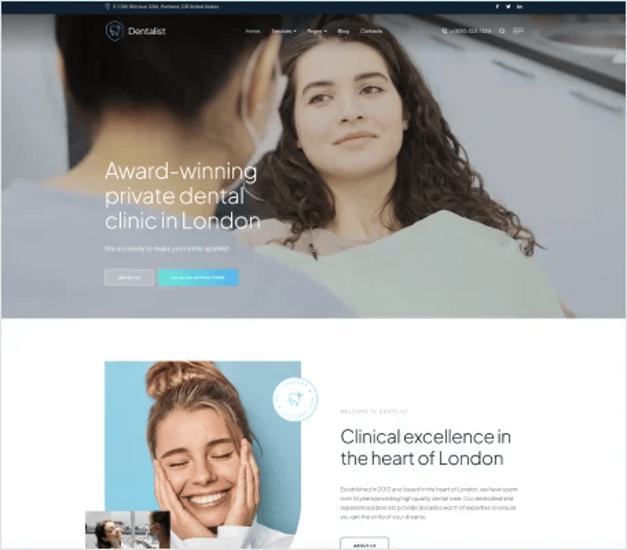 Dentalist - Medical and Dentist WordPress Theme - Home One | CMSMasters studio