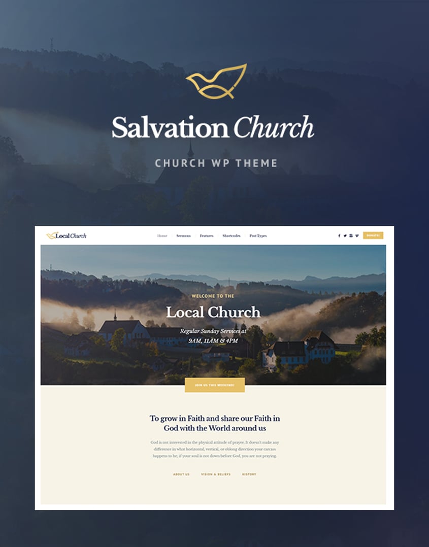 Salvation - Church & Religion WP Theme