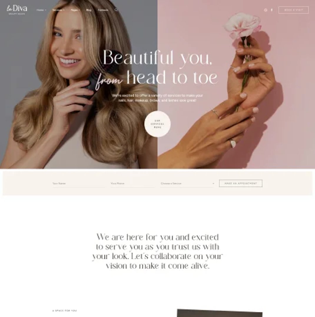 La Diva - Beauty Salon & Spa WordPress Theme - Beauty Salon | CMSMasters studio