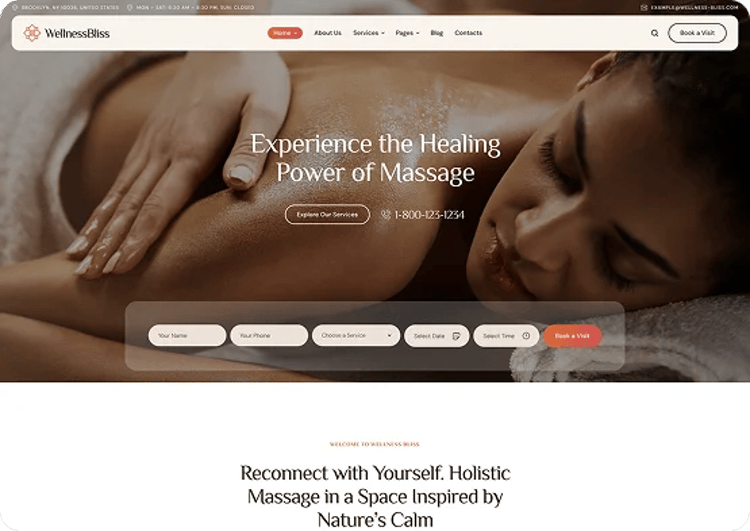 Wellness Bliss - Massage Salon & Spa WordPress Theme - Massage Salon | CMSMasters studio