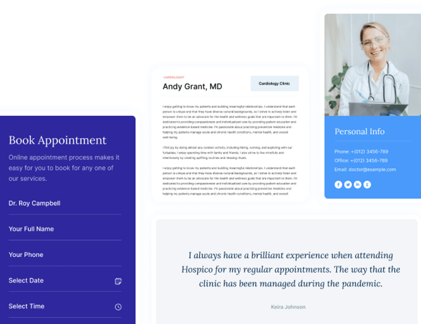 InClinic WordPress Theme - Doctors Pages