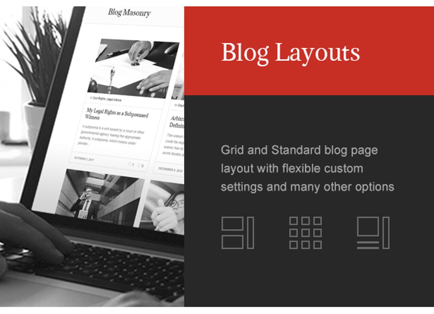 De Jure - Attorney and Lawyer WP Theme - Blog Layouts | cmsmasters studio