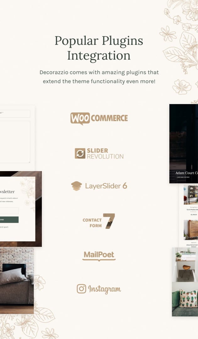 Decorazzio - Interior Design and Furniture Store WordPress Theme - Popular Plugins Integration | cmsmasters studio