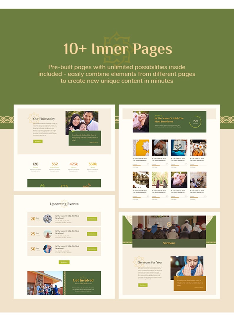 Islam House - Mosque and Religion WordPress Theme - 10+ Inner Pages | cmsmasters studio