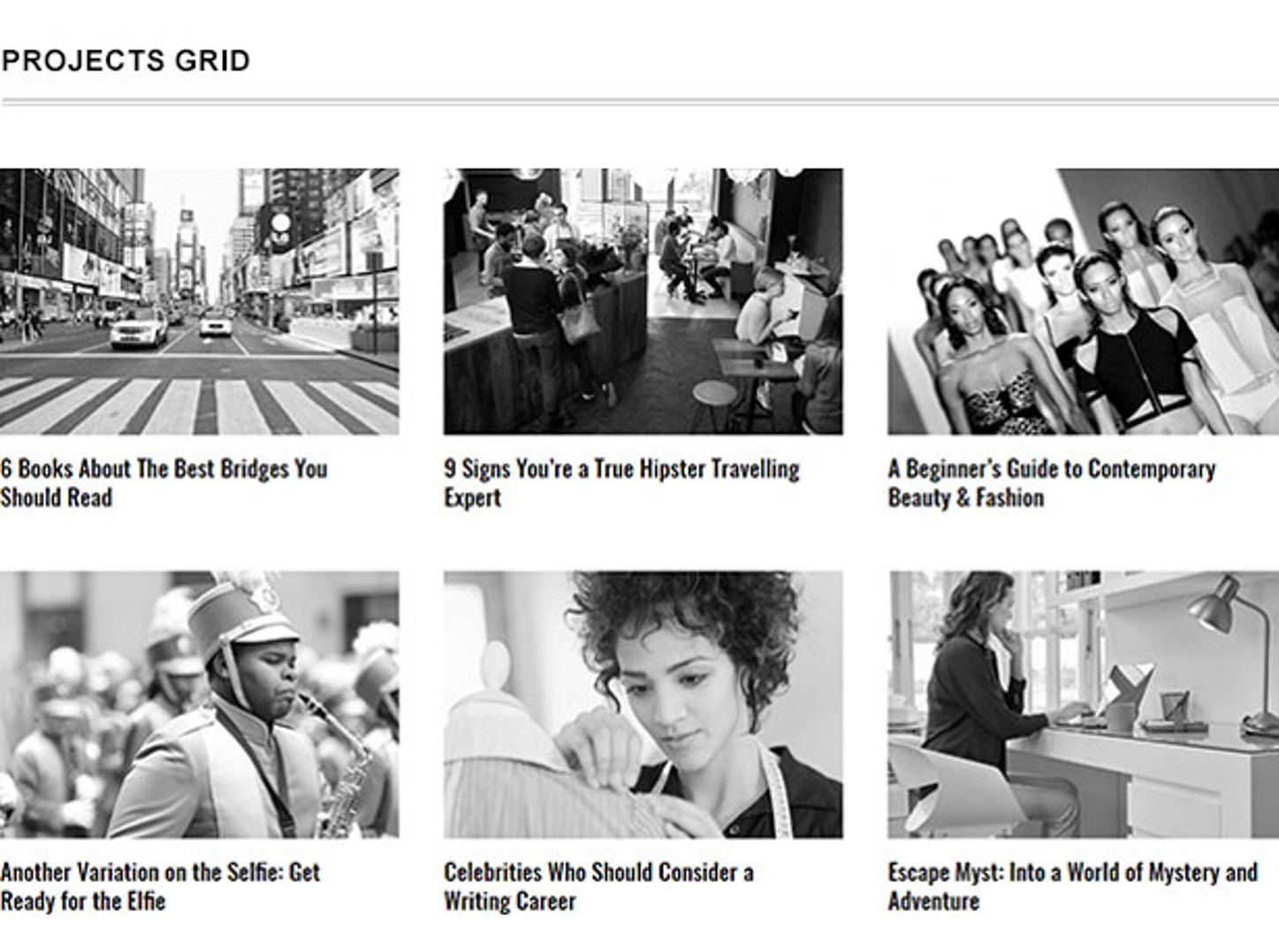 The Newspaper - Magazine Editorial WordPress Theme - Projects Grid