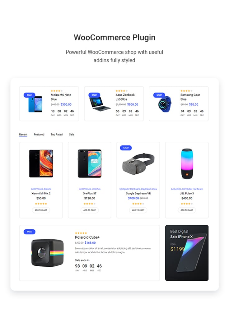 Devicer - Electronics, Mobile & Tech Store WordPress Theme - WooCommerce Plugin