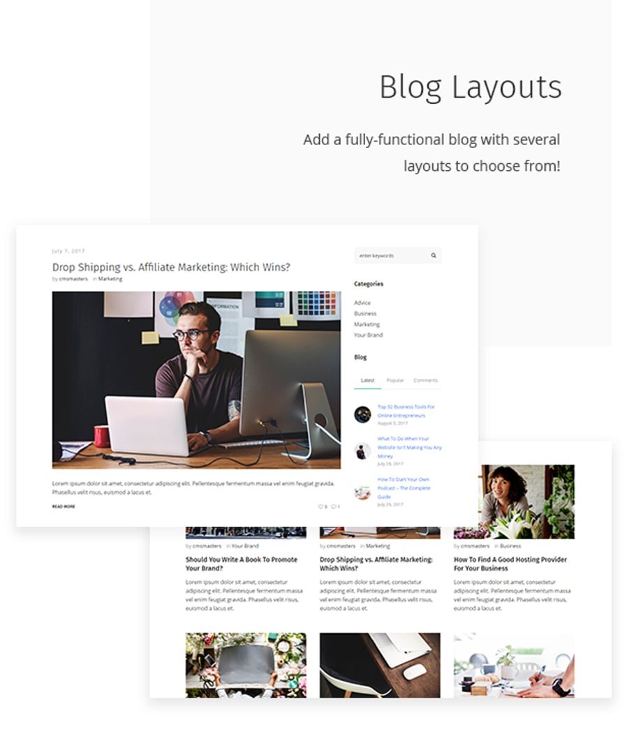 Cash Bay - Banking and Payday Loans WordPress Theme - Blog Layouts