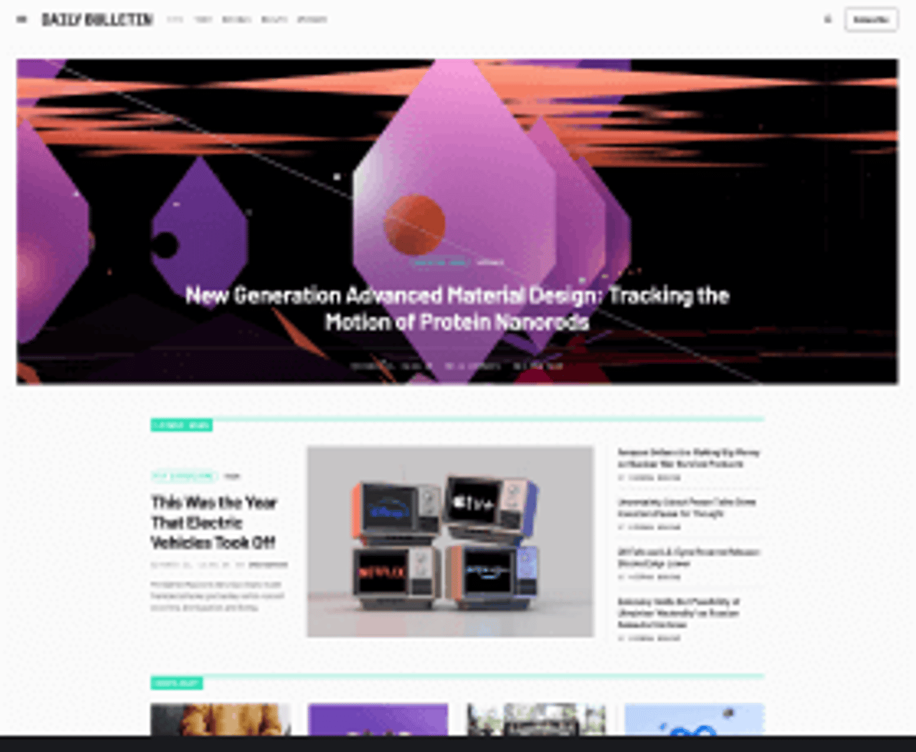 Daily Bulletin - Magazine & Newspaper WordPress Theme - Science Bulletin Demo | Cmsmasters studio