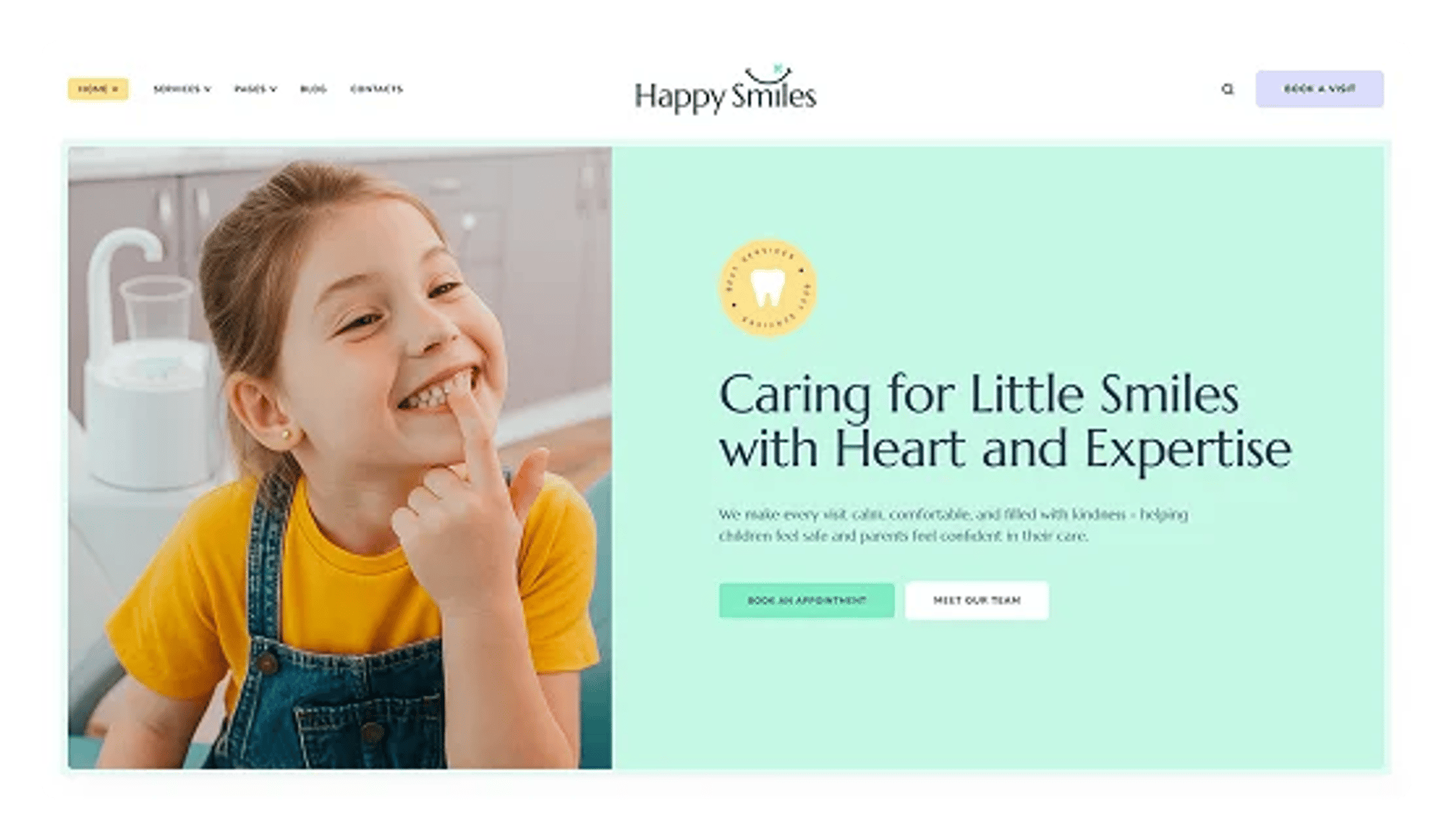 Happy Smiles - Pediatric Dental Clinic & Dentist WordPress Theme - Home Three | CMSMasters studio