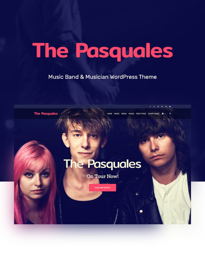 The Pasquales - DJ, Artist and Music Band WordPress Theme | cmsmasters studio