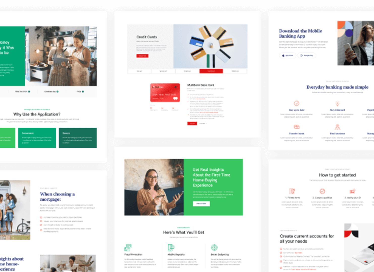 Multibank WordPress Theme - Open Service Templates