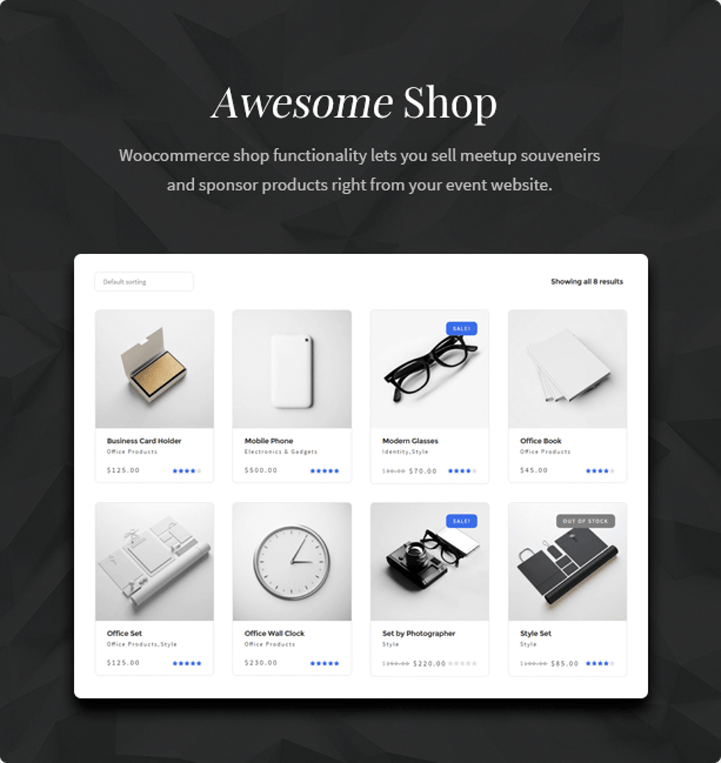 In Conference WordPress Theme - Awesome Shop