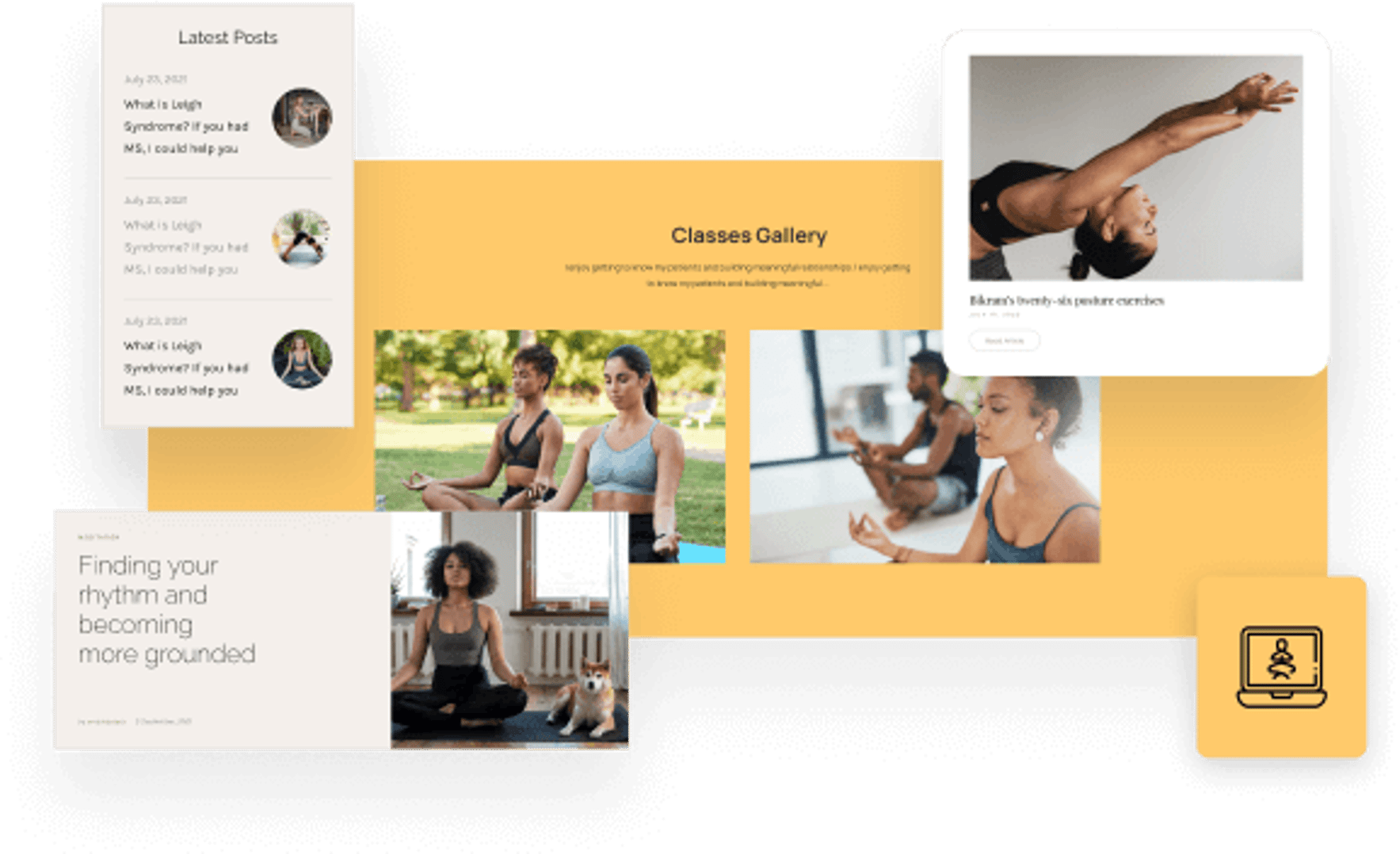 Prana Yoga WordPress Theme - Blog Posts Variations