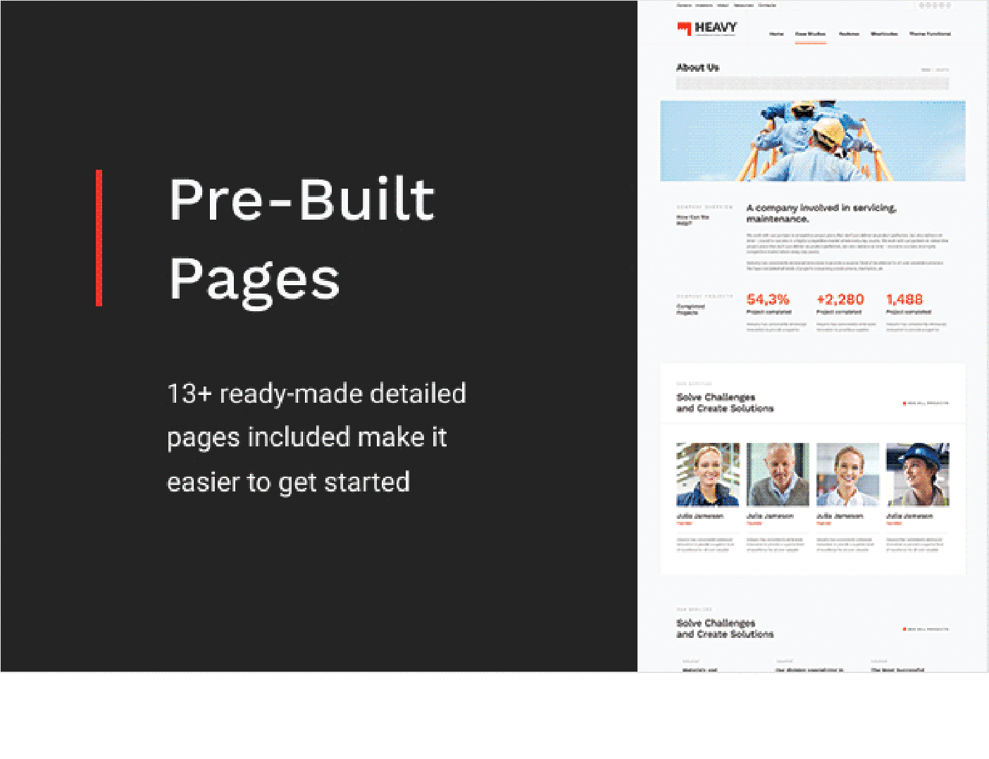 Heavy - Construction and Industrial WordPress Theme - Pre-Built Pages | cmsmasters studio