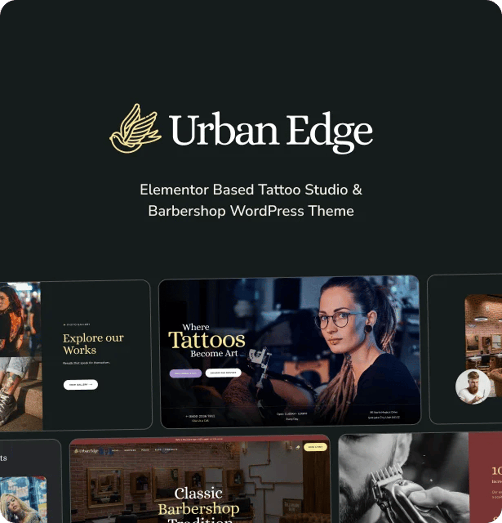 Urban Edge - Barbershop & Tattoo Studio WordPress Theme | CMSMasters studio