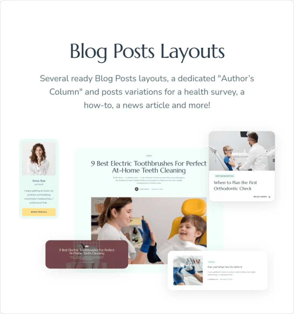 Happy Smiles - Pediatric Dental Clinic & Dentist WordPress Theme - Blog Posts Layouts | CMSMasters studio