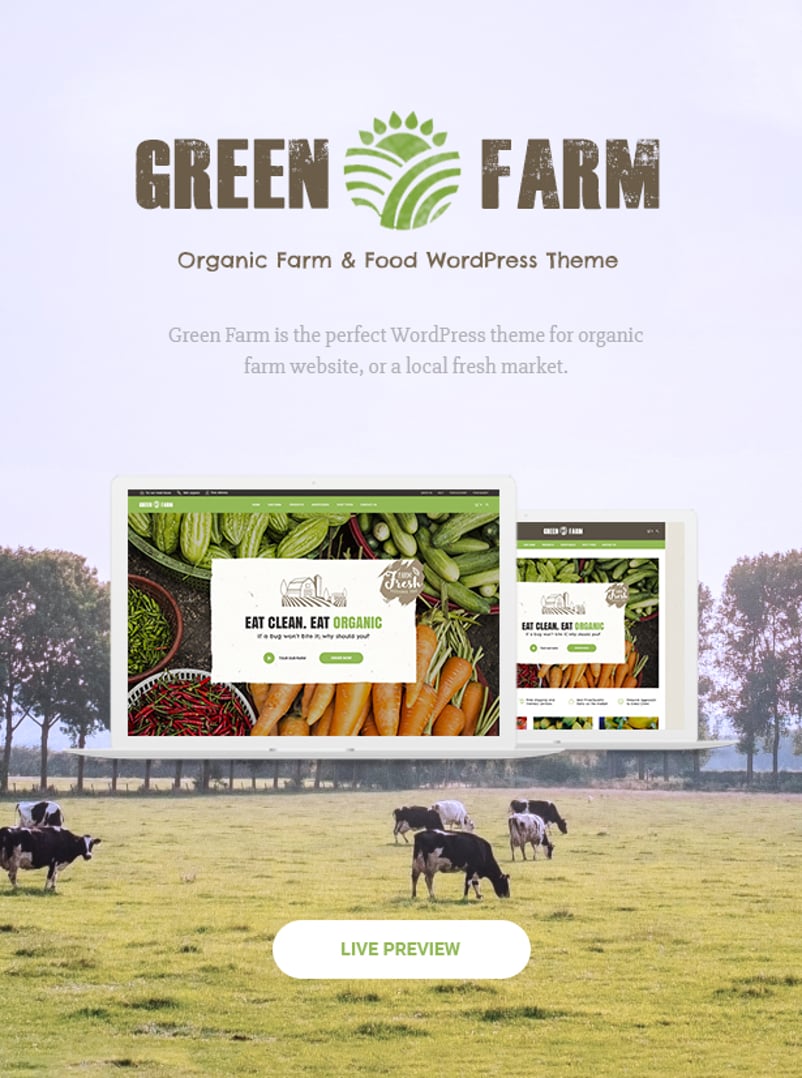 Green Farm - Organic Food WordPress Theme