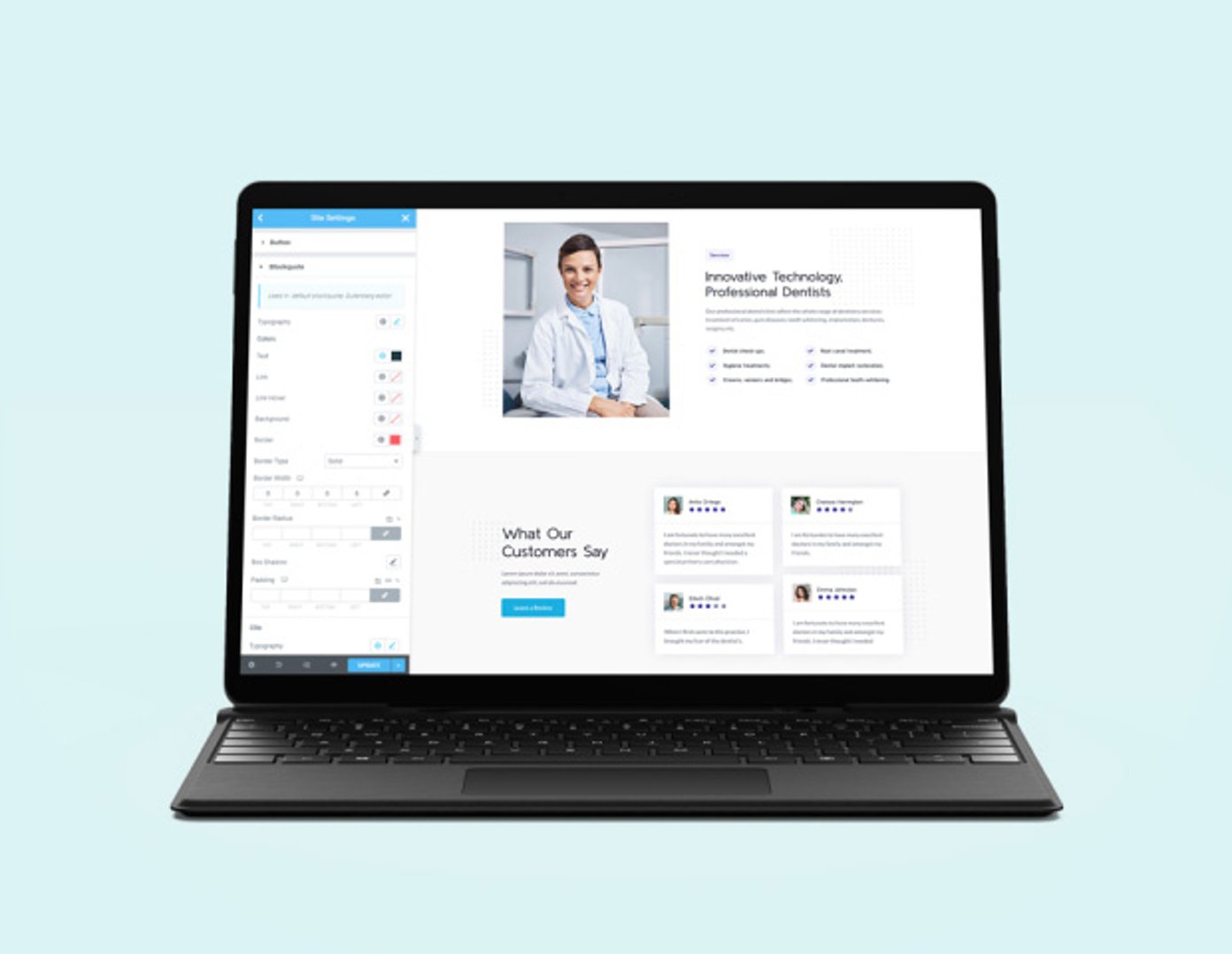Healthy Smiles WordPress Theme - Cmsmasters Elementor Addon