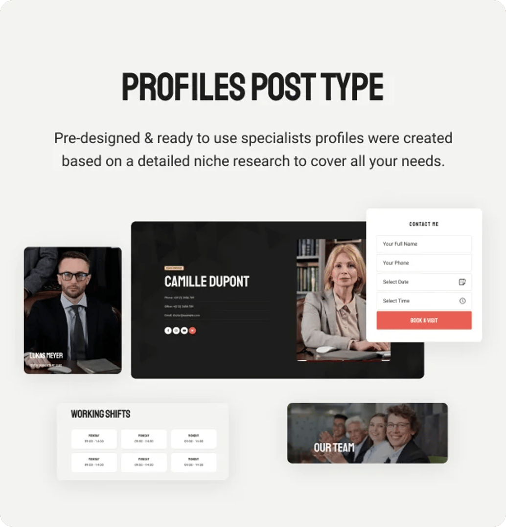Campaigner - Political Candidate & Election WordPress Theme - Profiles Post Type | CMSMasters studio