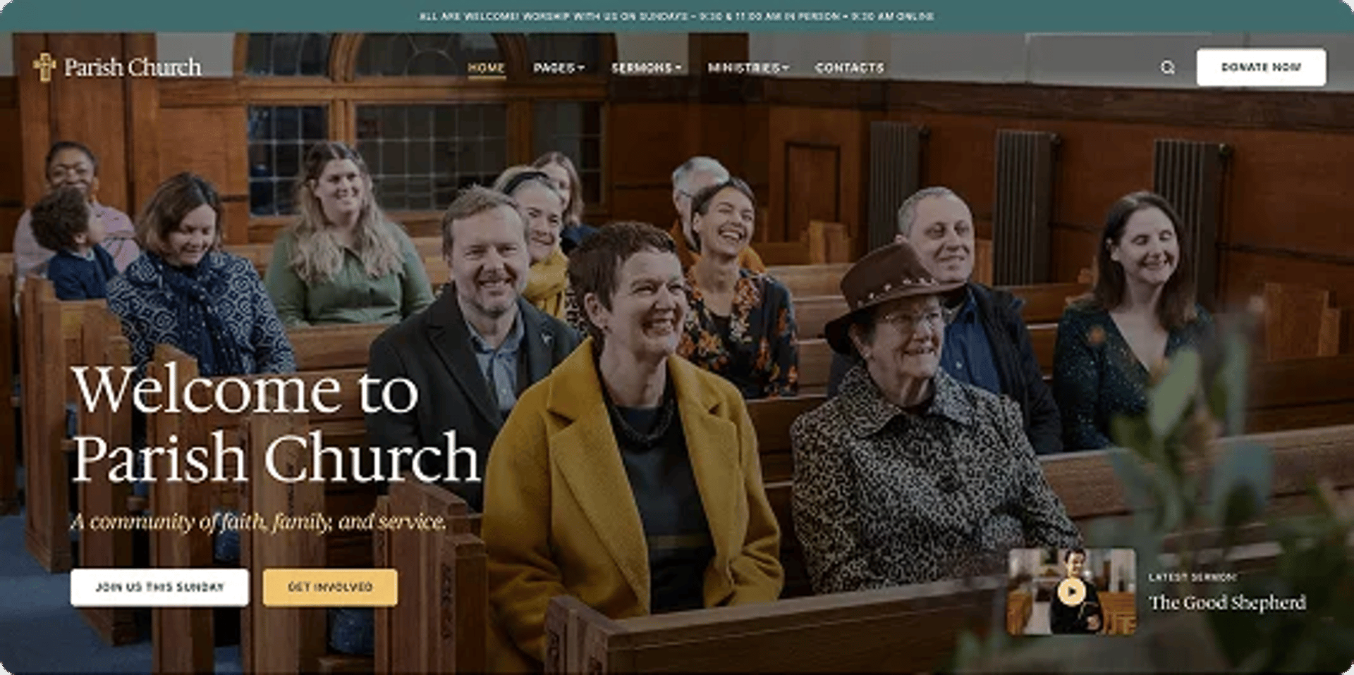 Parish Church - Religion & Charity WordPress Theme - Village Parish | CMSMasters studio