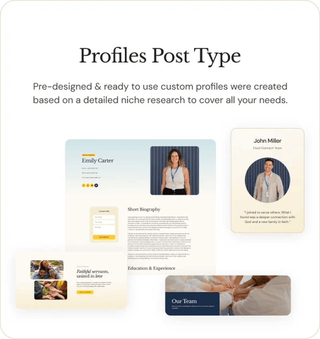 Church Fund  - Religion, NGO & Charity WordPress Theme - Profiles Post Type | CMSMasters studio