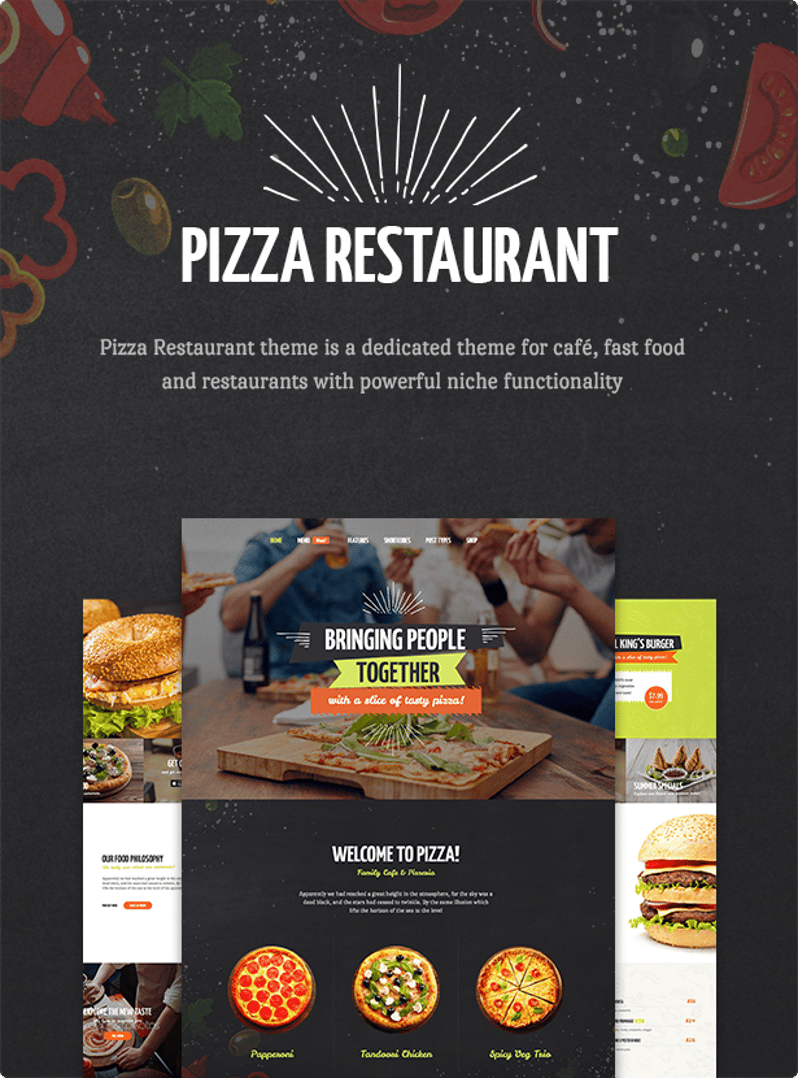 Pizza Restaurant - Fast Food & Restaurant WordPress Theme