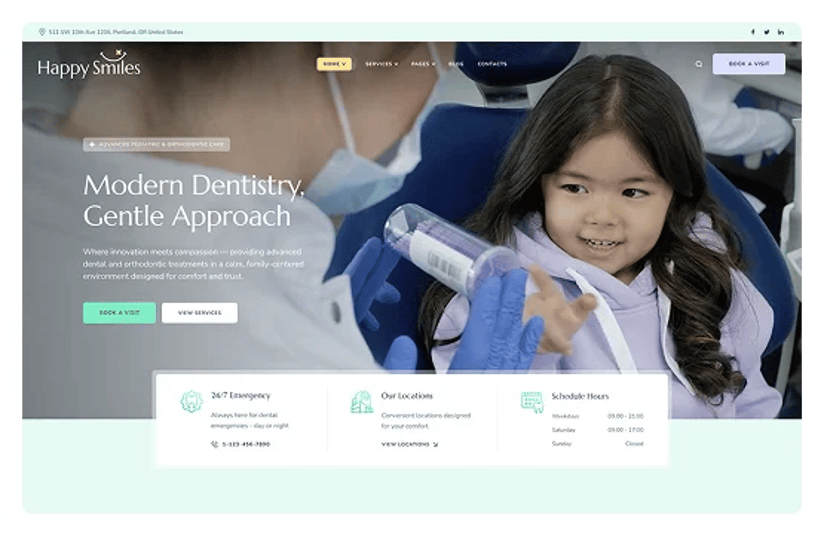 Happy Smiles - Pediatric Dental Clinic & Dentist WordPress Theme - Home Two | CMSMasters studio