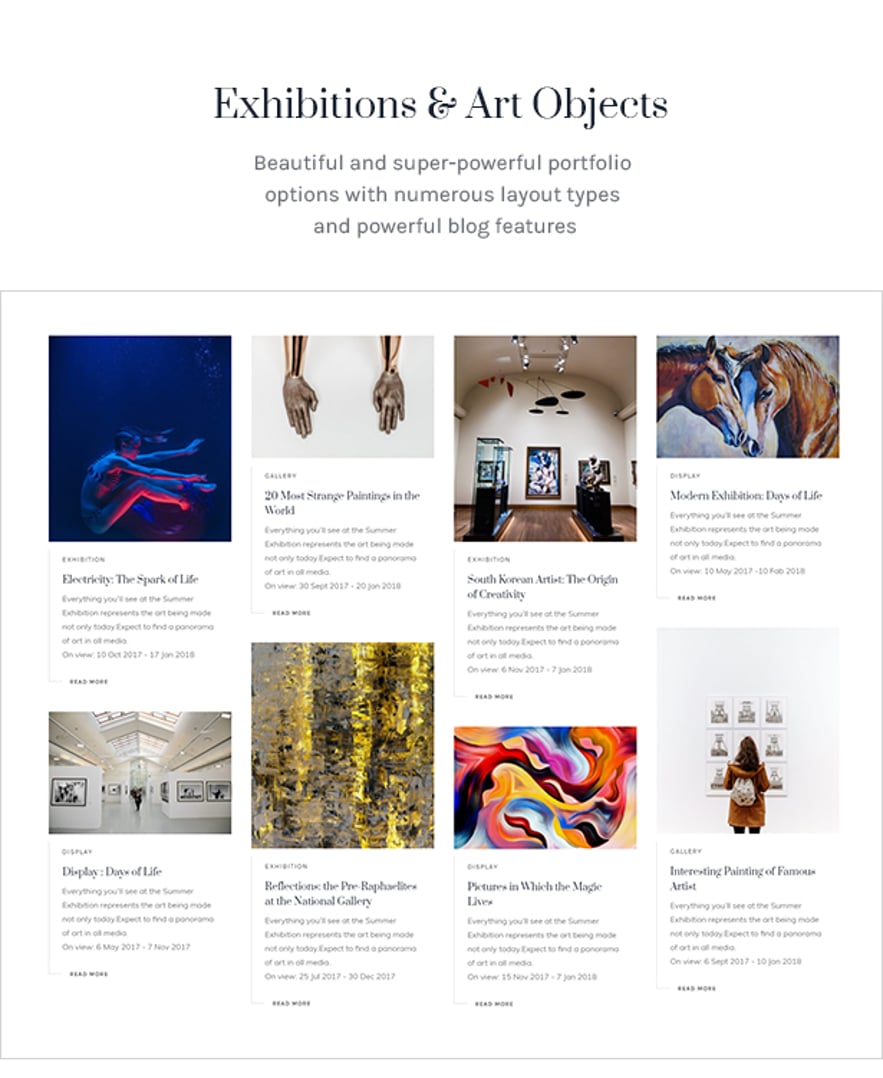Galleria Metropolia - Art Museum & Exhibition Gallery Theme - Exhibitions & Art Objects
