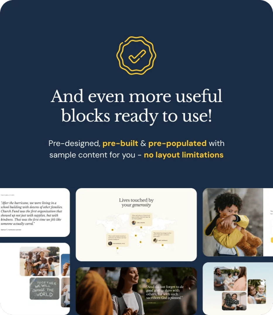Church Fund  - Religion, NGO & Charity WordPress Theme - Useful Blocks | CMSMasters studio