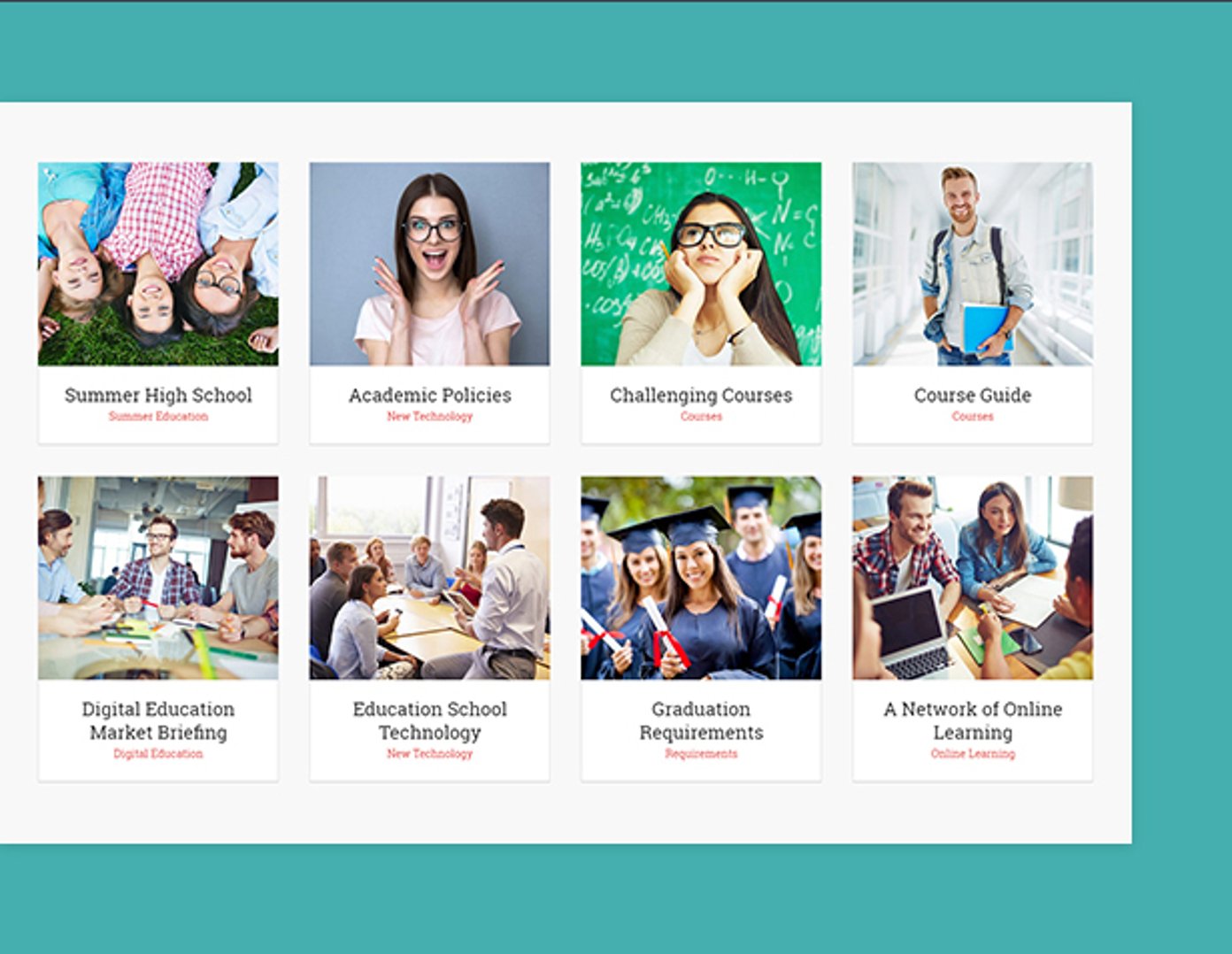 Total School - LMS and Education WordPress Theme - Portfolio Style