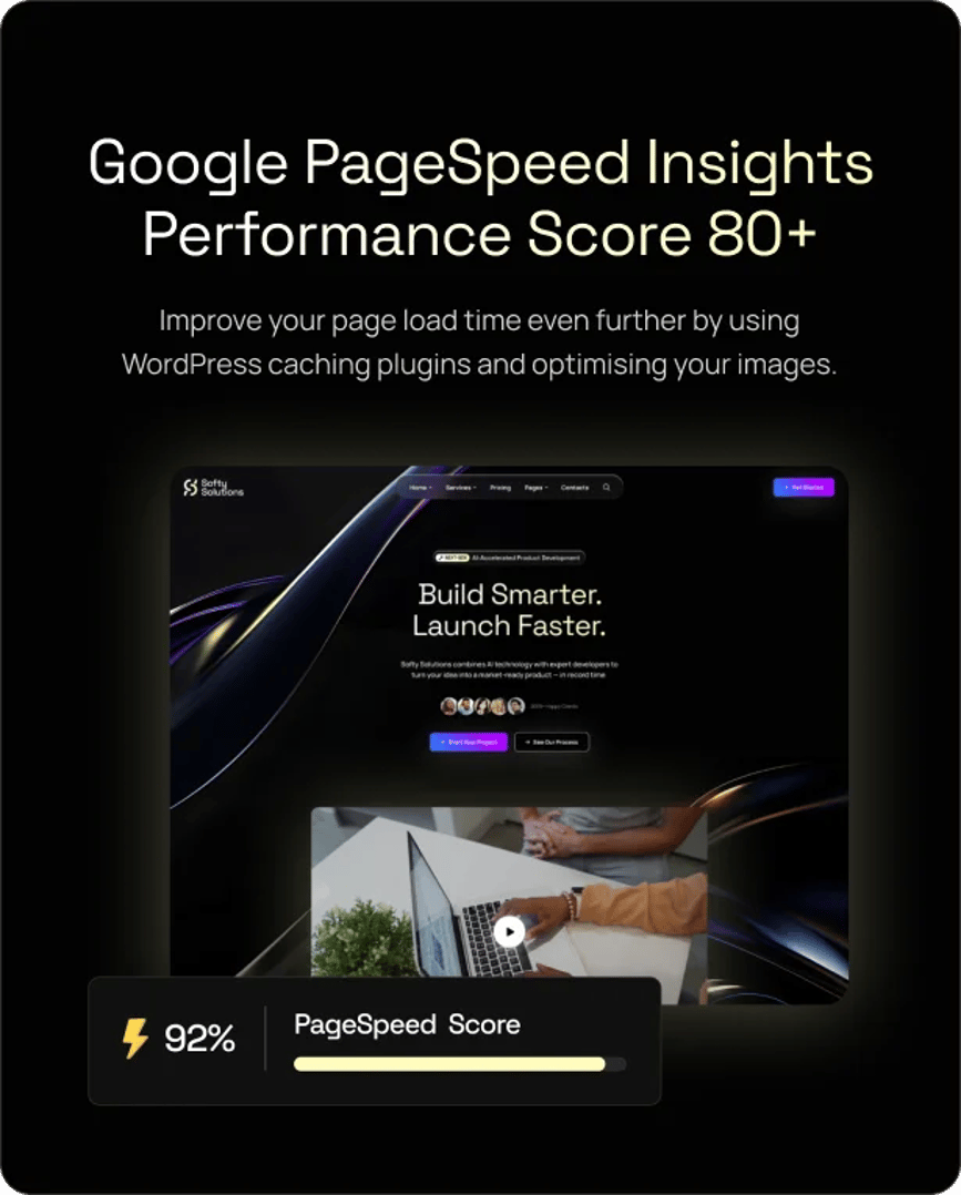 Softy Solutions - IT Services & Digital Agency WordPress Theme - Performance Score 90+ | CMSMasters studio